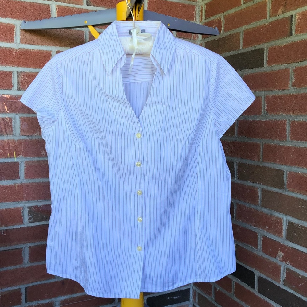 Ann Taylor Petite Cotton Shirt, Size 8P
